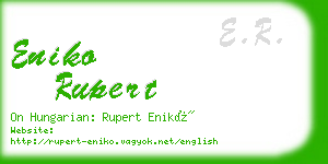 eniko rupert business card